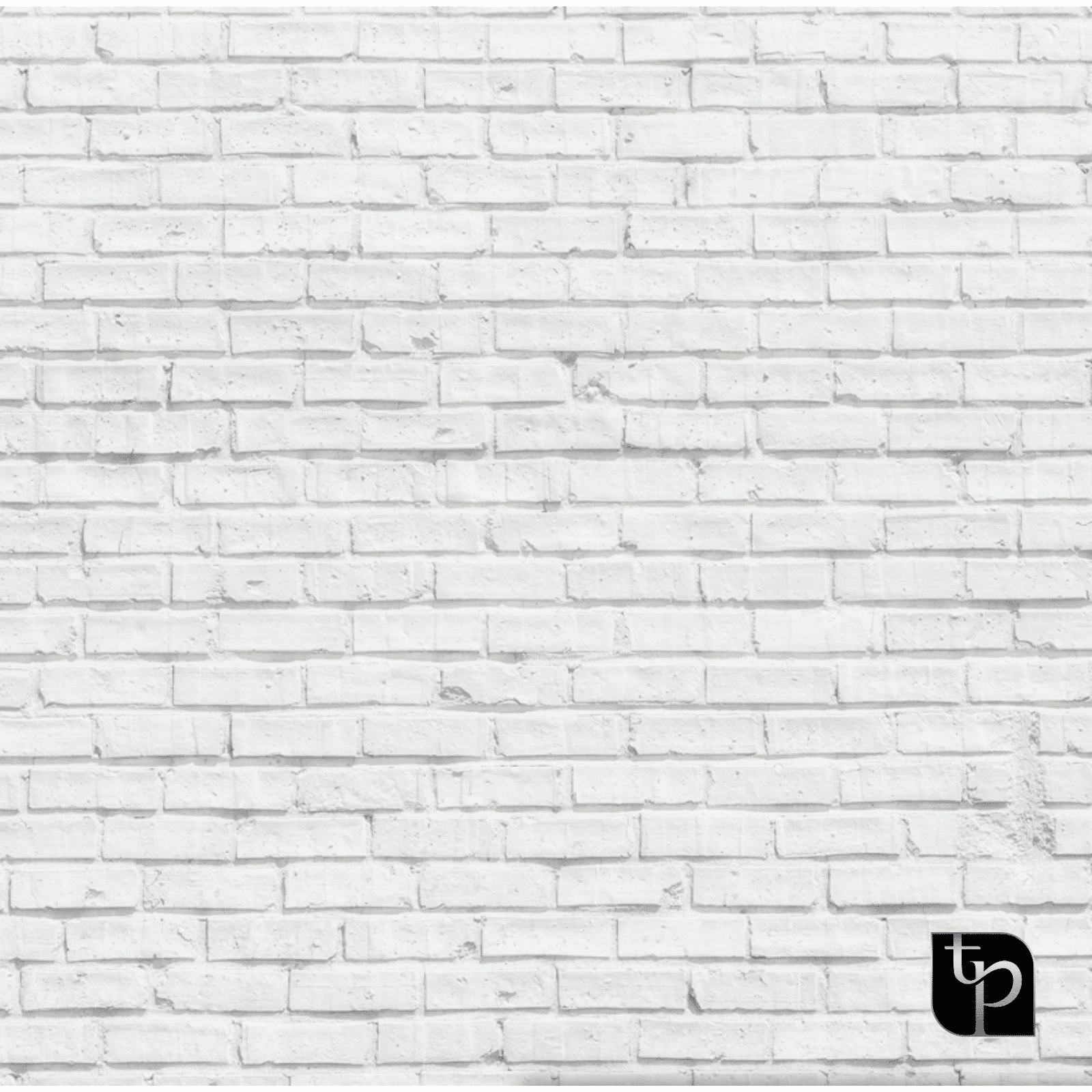 White brick backdrop design featuring subtle texture, ideal for enhancing photography settings by The Phototique.