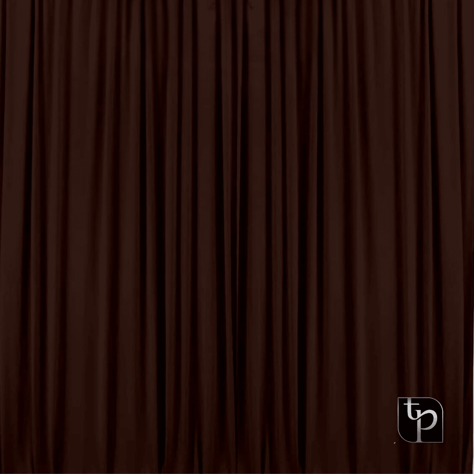 Brown photographic backdrop featuring smooth, draped fabric with subtle texture, ideal for enhancing photo shoot settings.