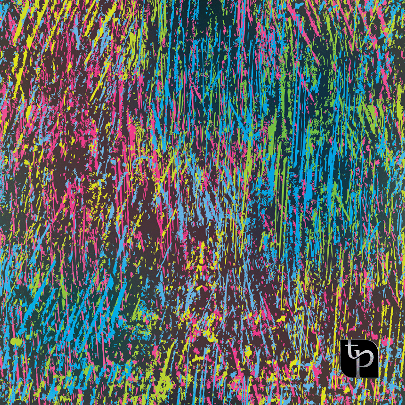 Colorful abstract backdrop featuring vibrant streaks of pink, blue, and green on a dark background, designed for enhancing photography settings by The Phototique.