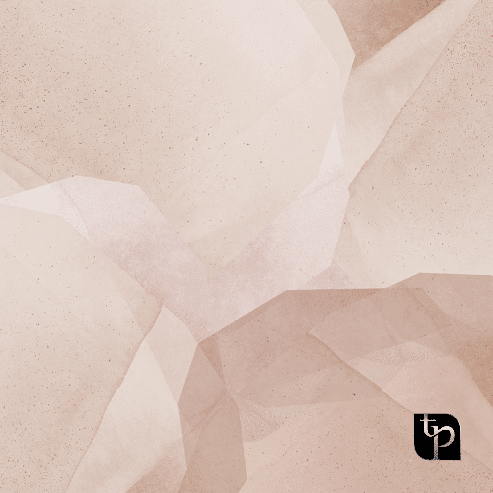 Abstract light pink backdrop with soft textures and subtle gradients, featuring the Phototique logo in the bottom right corner, ideal for enhancing photography settings.