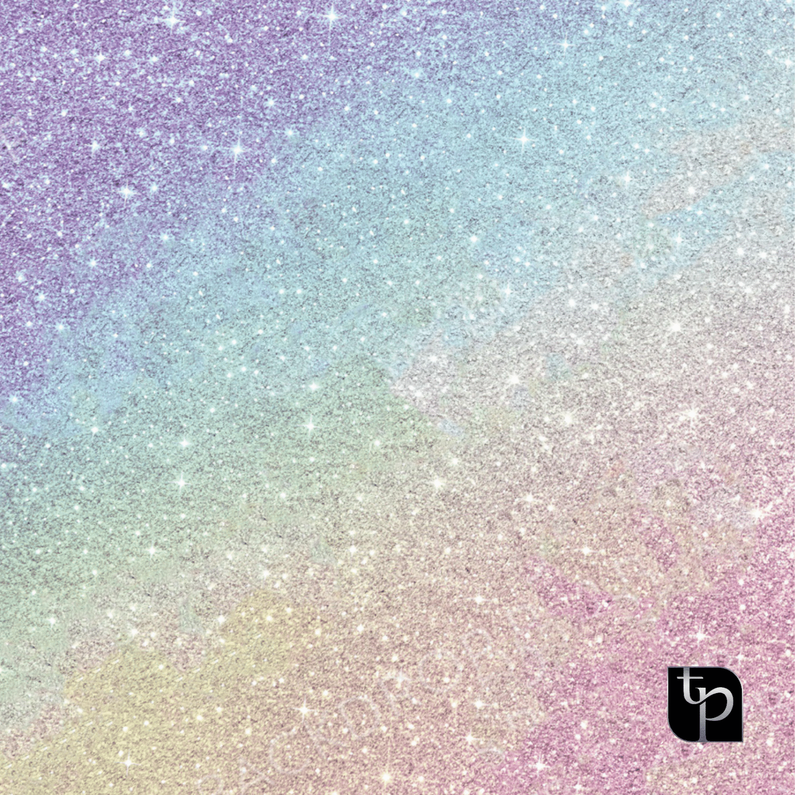 Glittery pastel backdrop featuring a gradient of purple, blue, and pink hues, ideal for enhancing photography settings.