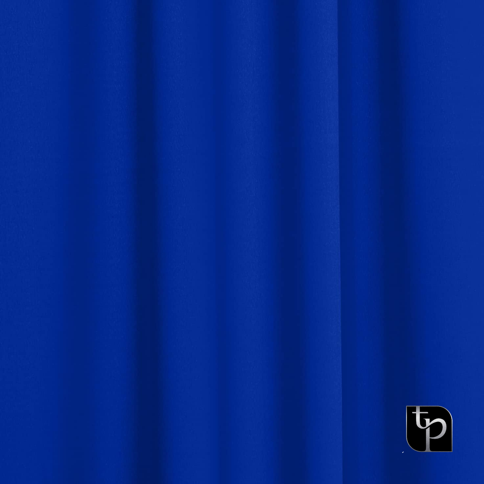 Solid blue photographic backdrop fabric showcasing rich color and texture, ideal for enhancing photo shoots by The Phototique.