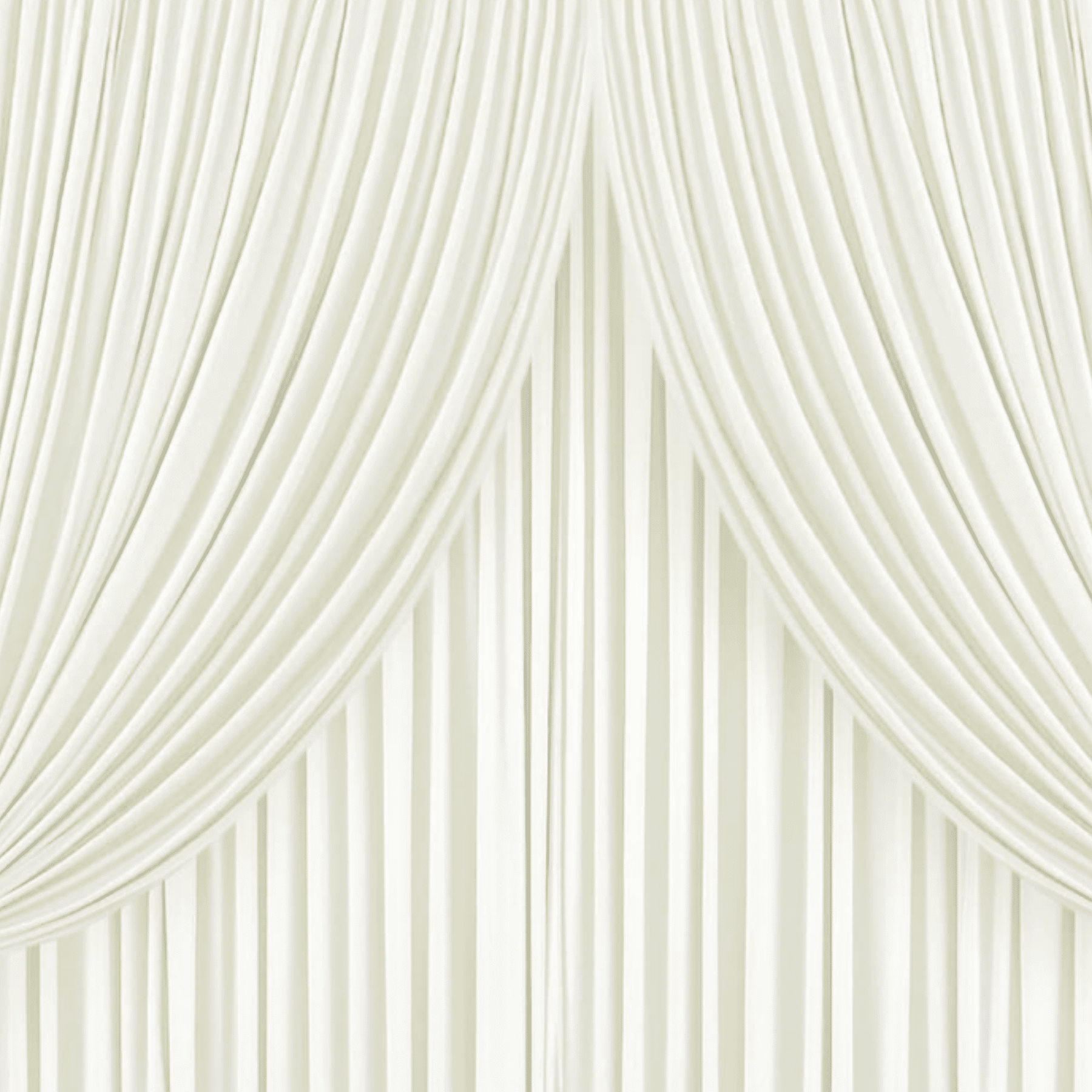 White photographic backdrop with draped fabric and vertical stripes, ideal for enhancing visual appeal in photo shoots.