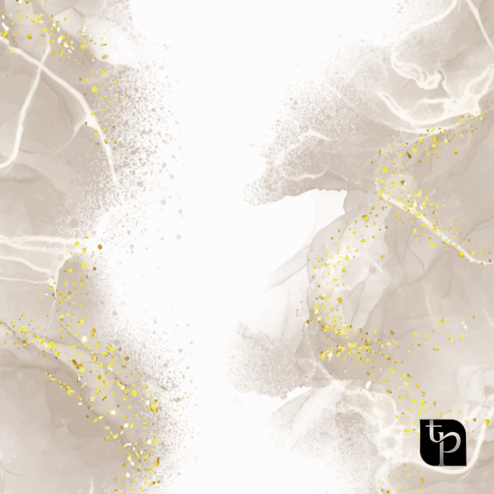 Abstract backdrop design featuring soft beige tones with gold accents and a subtle texture, branded with The Phototique logo, ideal for enhancing photographic settings.