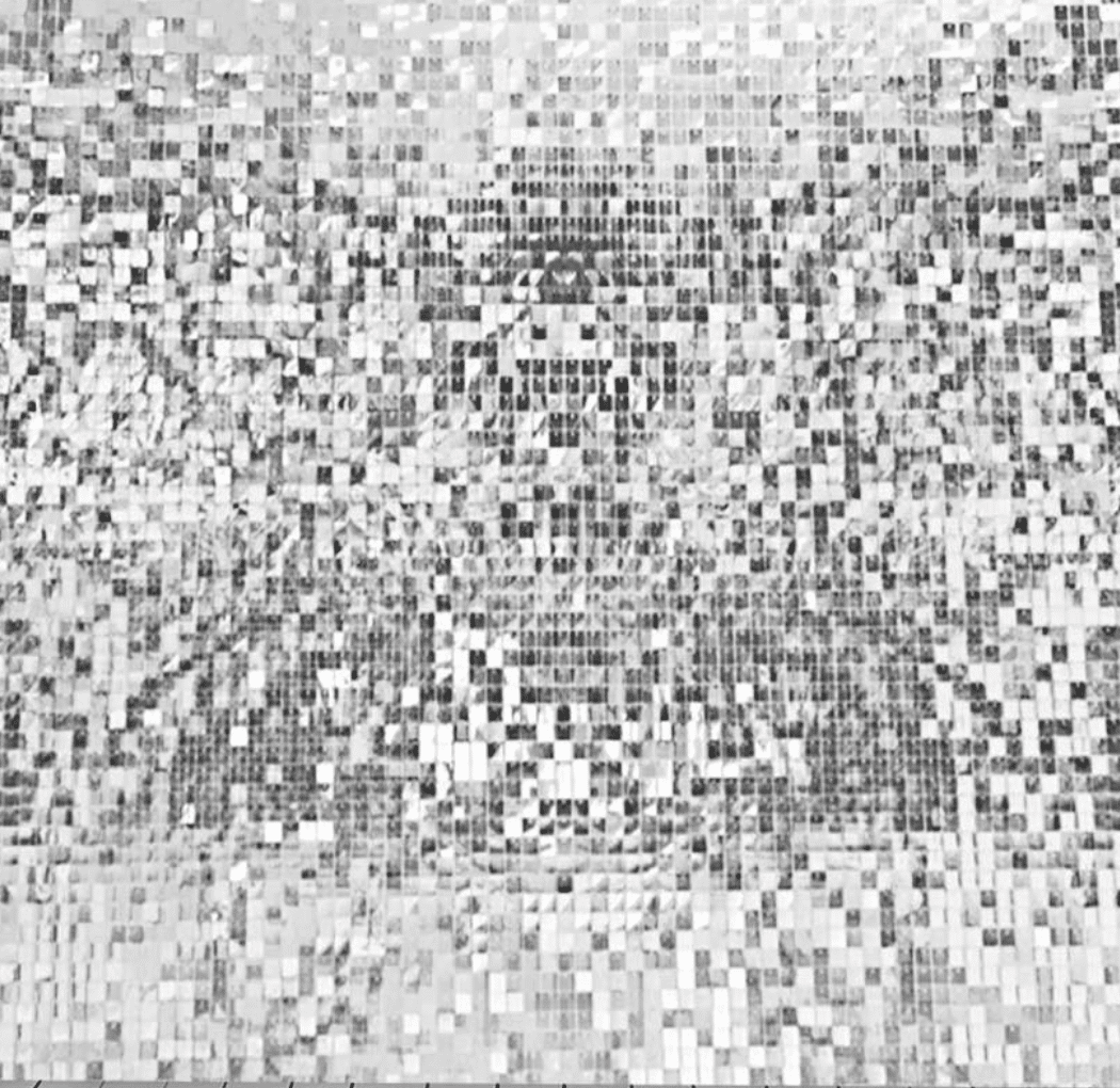 Silver Shimmer Backdrop Tile