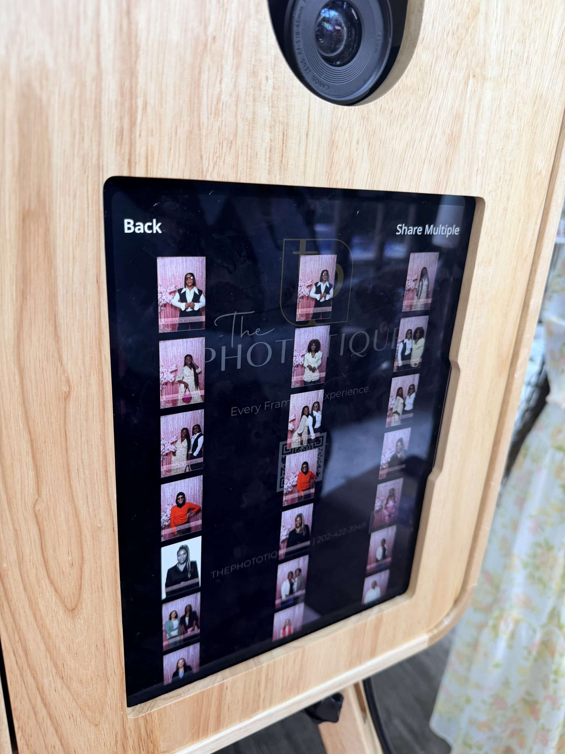 On-site portrait studio setup at a DC corporate leadership event