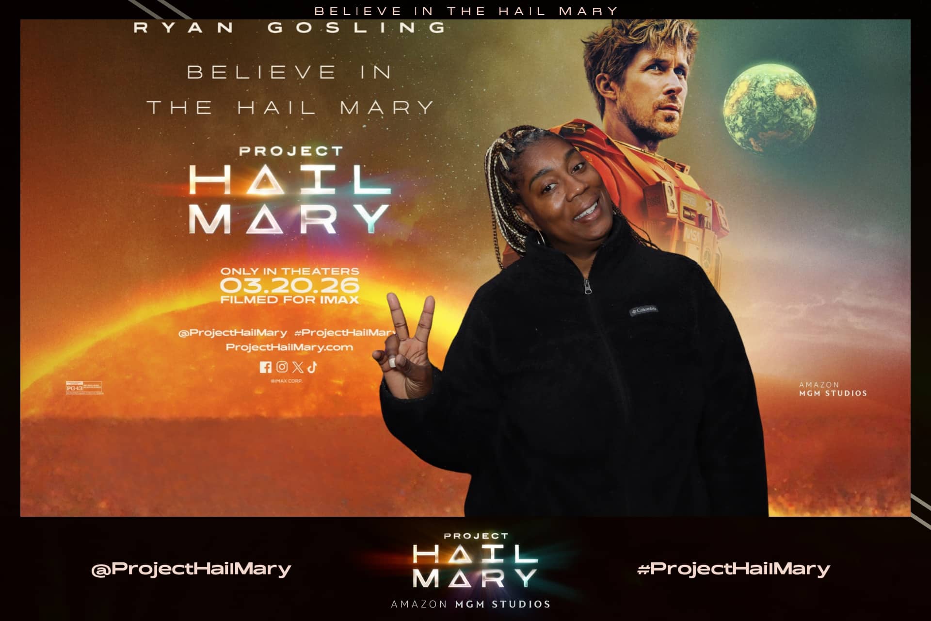 Corporate event photo booth setup with branded backdrop in Washington DC